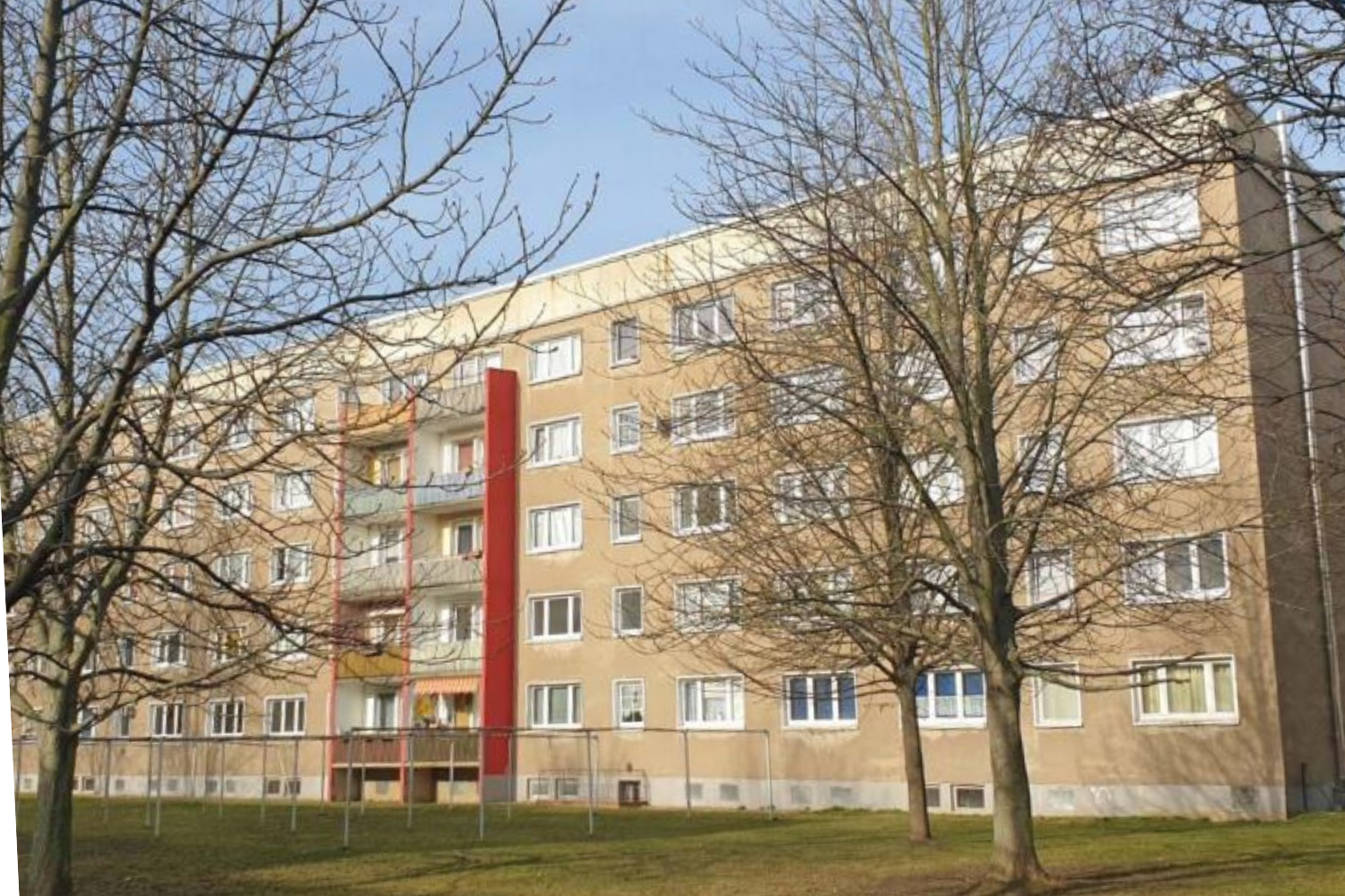 Rückansicht Außenfassade_Kastanienstr., Altenburg